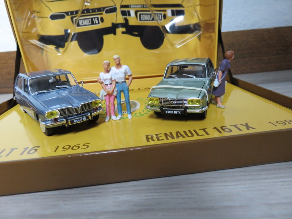 Norev 1:43 - Model sedan (5) - Coffret 40 ans de la Renault 16 (1965-1980) en édition limitée - with 3 figurines at scale: unique piece Not for Sale #1.0
