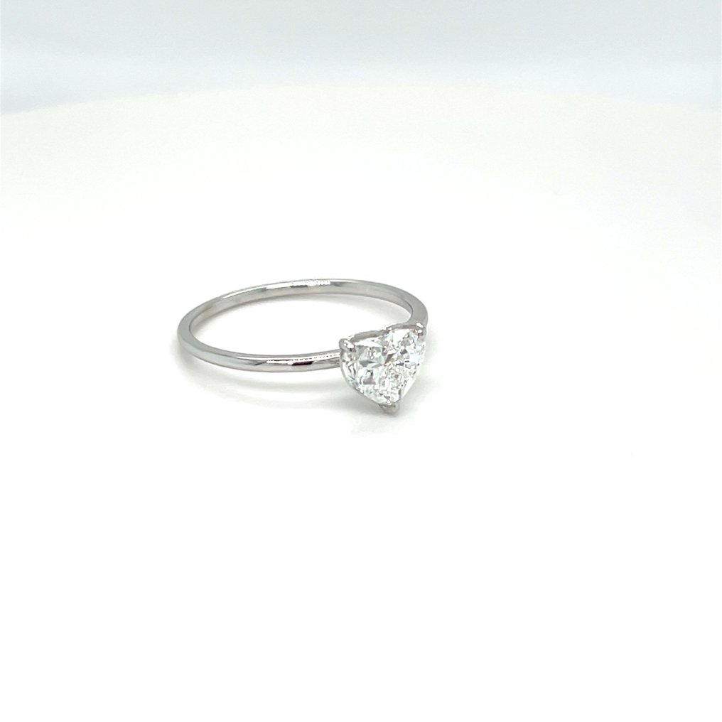 没有保留价 - 戒指 - 14K包金 白金 -  1.07ct. tw. 钻石 (实验室培育) #2.1