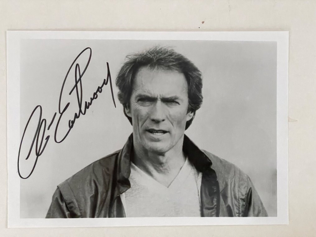 Clint EASTWOOD - Signed Photo with Another - 1984 #1.0