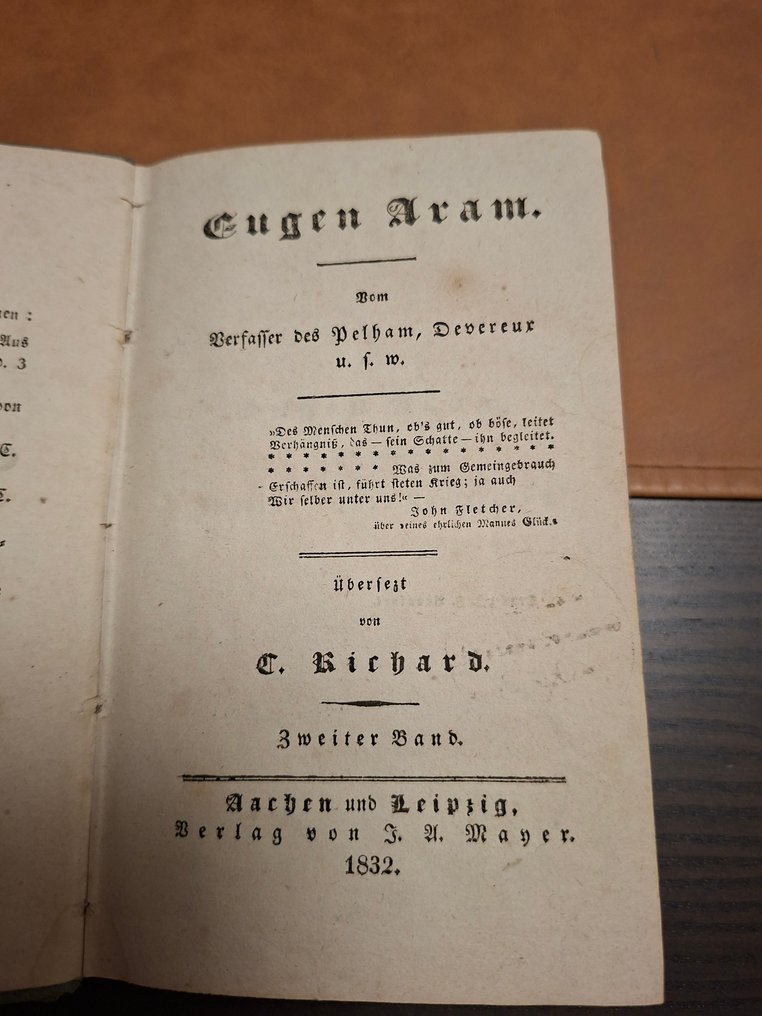 Edward Bulwer-Lytton - Eugen Aram - 1832 #1.0