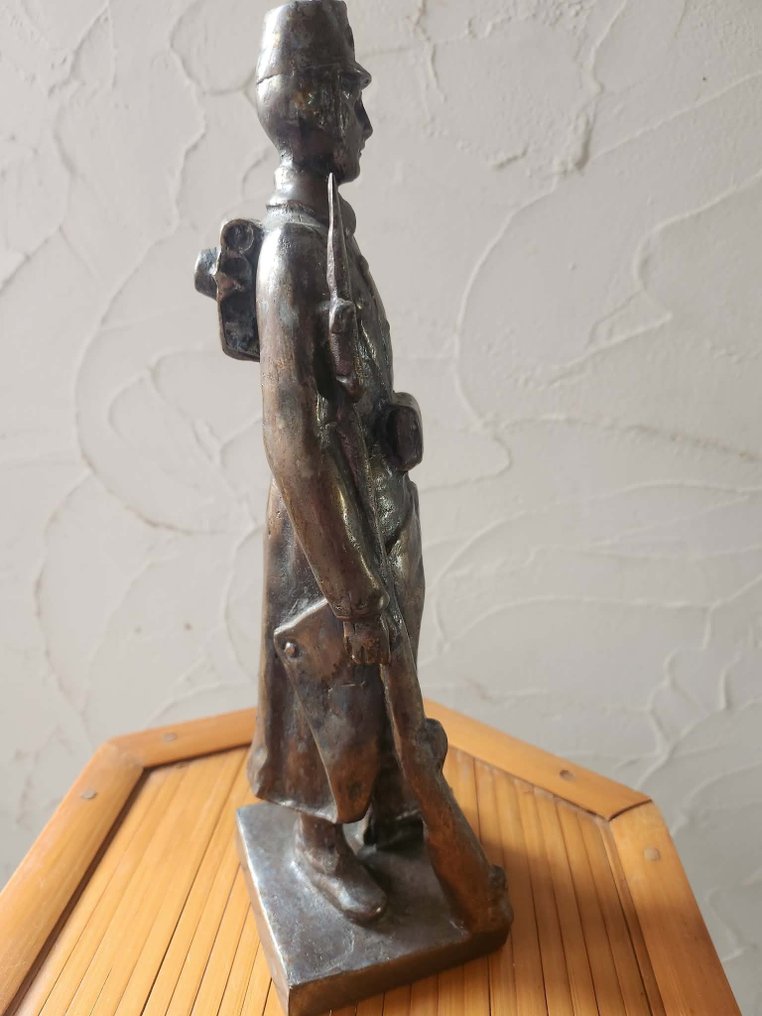 Γλυπτό, franse soldaat - 30 cm - Μπρούντζος #4.3