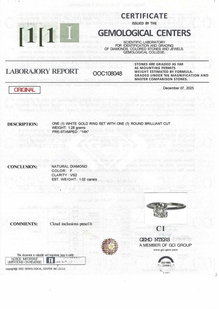 χωρίς τιμή ασφαλείας - Δαχτυλίδι αρραβώνων - 14 καράτια Λευκός χρυσός - 1.02ct. tw. Διαμάντι (Φυσικό) #3.2