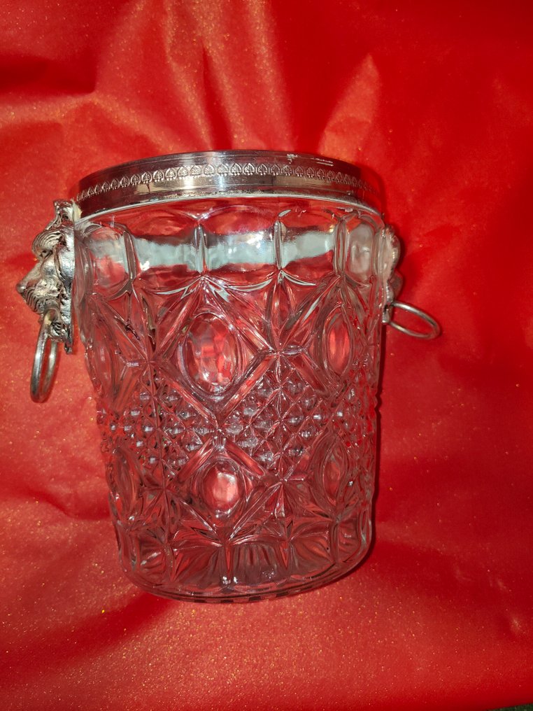 Samppanjan jäähdytin - Hopeoitu, Kristalli #1.0