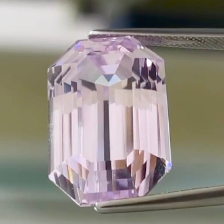 χωρίς τιμή ασφαλείας Μωβ Κουνζίτης  - 47.59 ct - Διεθνής Ένωση Έγχρωμων Πολύτιμων Λίθων (ICA GemLab) - Φυσική spodumene #1.0