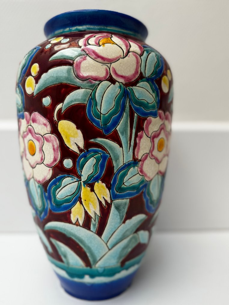 Keramis - Charles Catteau, Atelier de Fantaisie - Maljakko - D1704 / F914 - Keraaminen #2.1