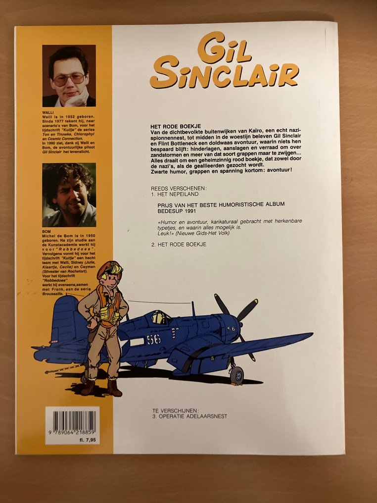 Gil Sinclair 2 - Het rode boekje - opdrachtekening - 1 Album - First edition - 1991 #2.1