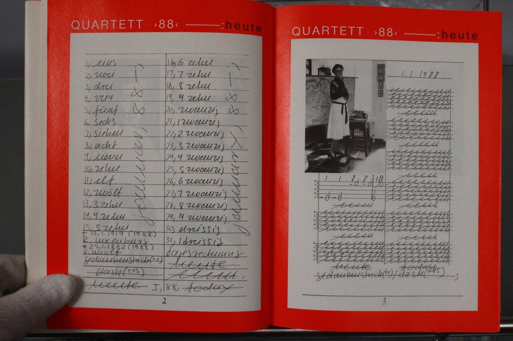 Hanne Darboven - Quartett >88< - 1990 #2.1