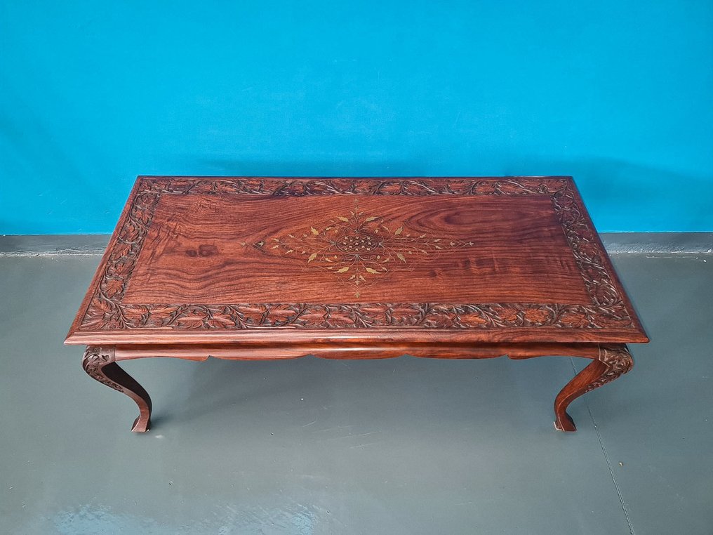 中心桌 - 蔷薇木 - 古董茶几 #4.3