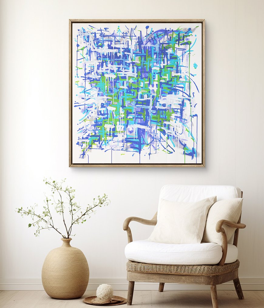 Omhie (1986) - Toxic Circuit - XL - Materic Neo-Expressionism · Street Art #3.2