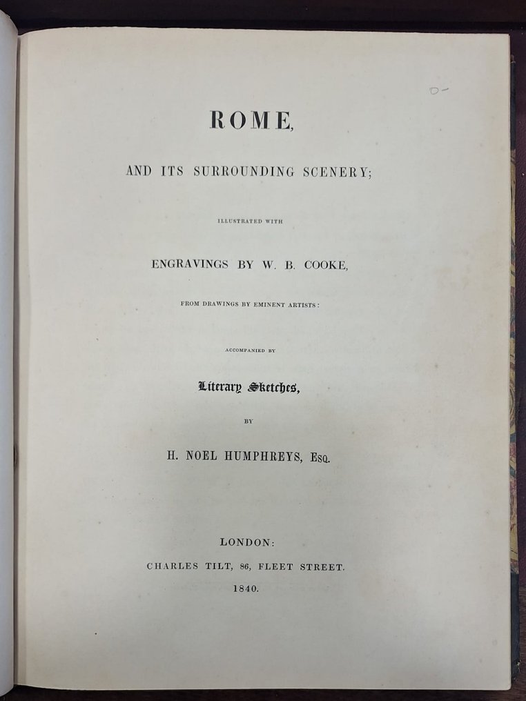 W. B. Cooke; H. Noel Humphreys - Rome and its Surrounding Scenery - 1840-1840 #1.0