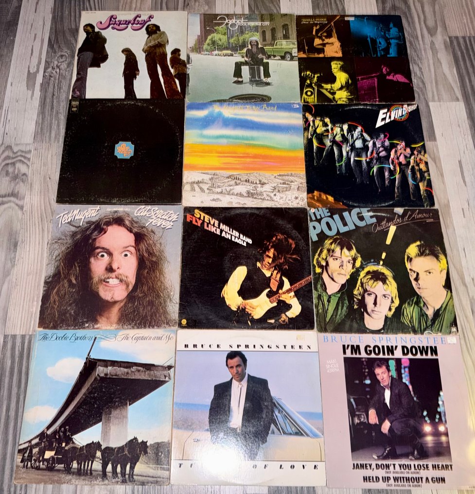 Bruce Springsteen, Police, Steve Miller Band - Multiple artists - Lot Of 12 Great Rock Albums - Multiple titles - LP Albums (multiple items) - 1969 #1.0