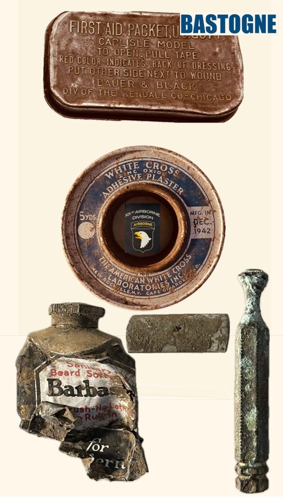 Ηνωμένες Πολιτείες - Παγκόσμιος Πόλεμος 2, αμερικανικό κιτ της 101ης. Ανακτήθηκε από τα χαρακώματα Bois Jacques, 101η - Στρατιωτικός εξοπλισμός - 1944 #1.0