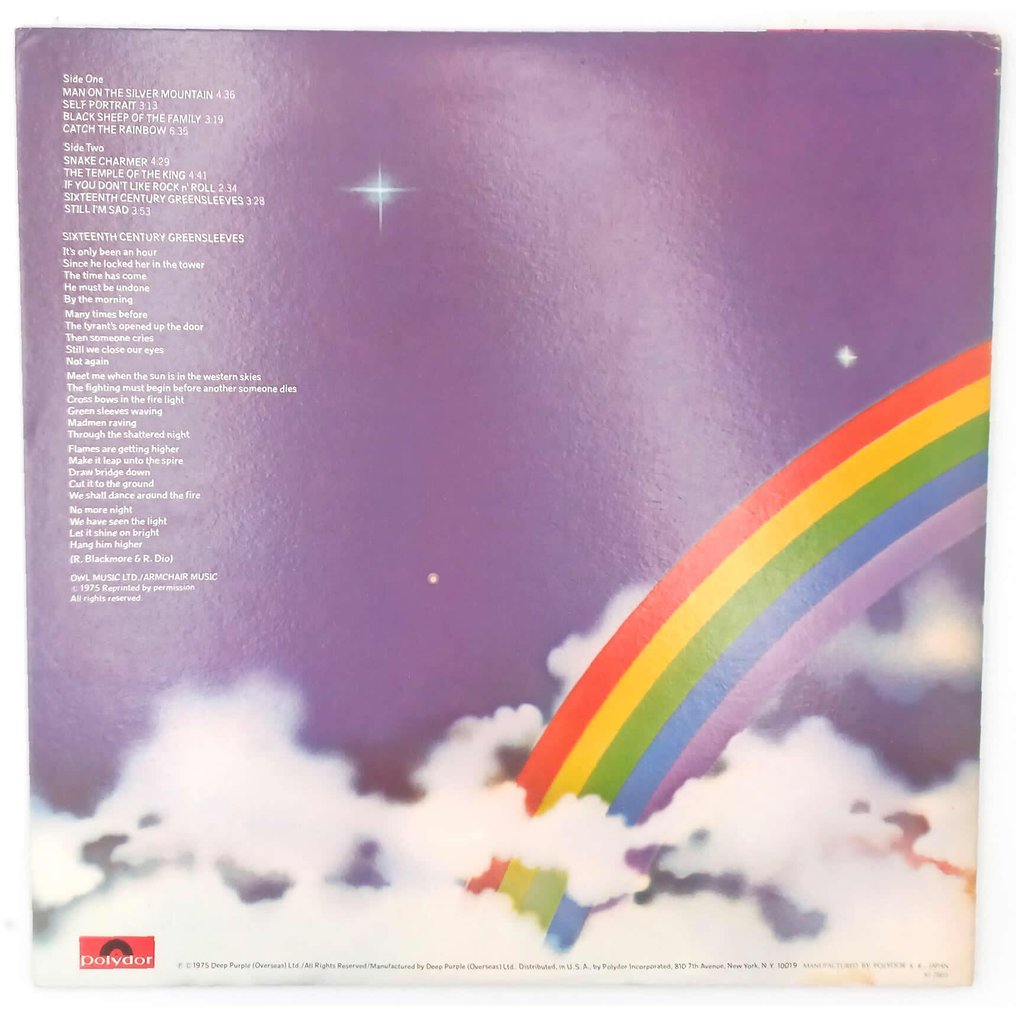Rainbow - Rainbow x2 LP set : Ritchie Blackmore's Rainbow / Rainbow Rising - Πολλαπλοί καλλιτέχνες - Δίσκος βινυλίου - Ιαπωνική εκτύπωση - 1978 #3.2