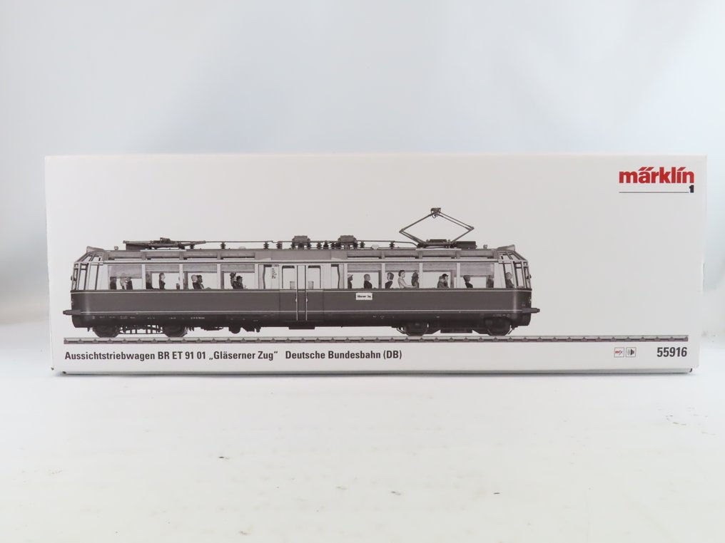 Märklin 1 - 55916 - Βαγόνι τρένου μοντελισμού (1) - Πανoραμικό μηχανοκίνητο ET 91 «GLasener zug» πλήρης ήχος MFX - DB #4.3