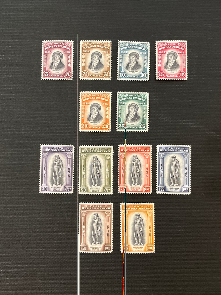 圣玛利诺 1935 - 圣马力诺 Melchiorre 系列全新，配备完整橡胶。 - Sassone S.36 #1.0