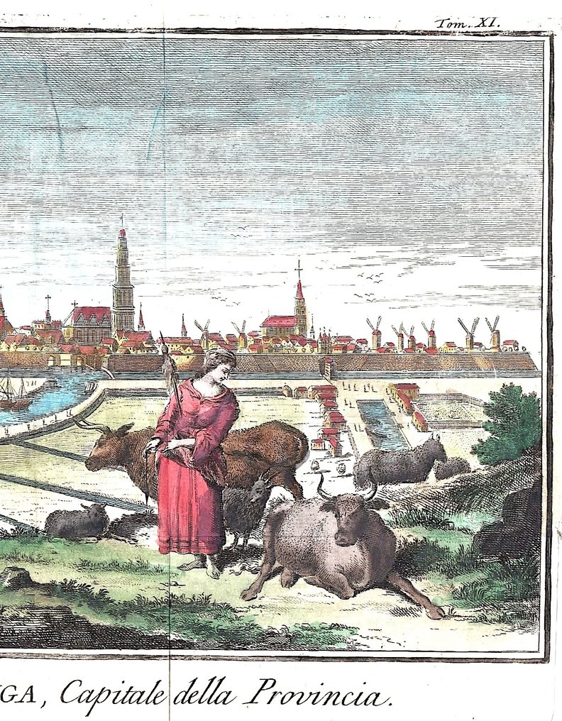 Netherlands - Groningen; T. Salmon - La Citta di Groninga, capitale della Provincia - 1721-1750 #2.1