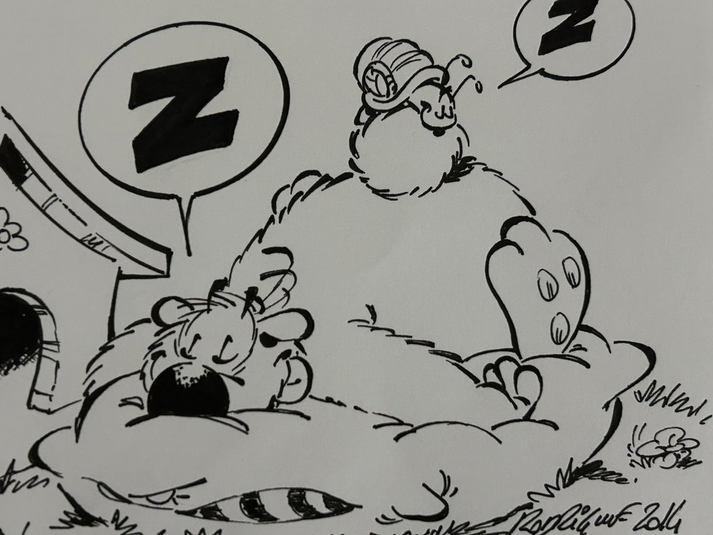 Rodrigue, Michel - 1 Original drawing - Cubitus - 2018 #4.3