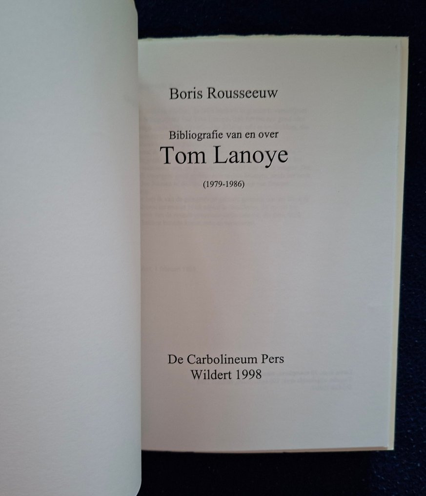 Tom Lanoye - Bibliografie - 1998-2022 #4.3