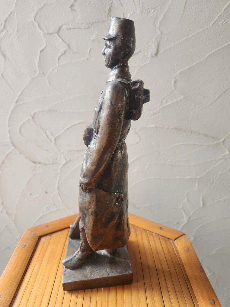 Γλυπτό, franse soldaat - 30 cm - Μπρούντζος #2.1