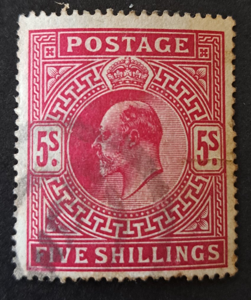 Iso-Britannia 1902/1910 - Iso-Britannia kuningas Edward V11 2/6d, 5/- ja 10/- arvoa. #3.2