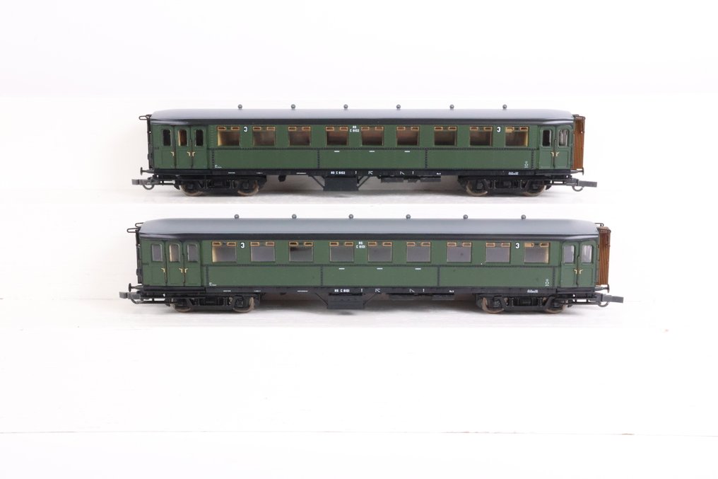 Roco H0 - 44982/-982.1 - 模型客運火車 (2) - Blokkendoos C8101 和 C8102 控制台/中间车厢 - NS #1.0
