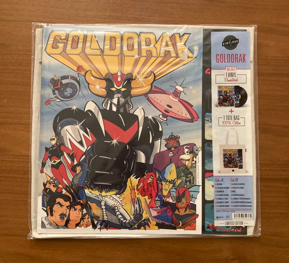 Goldorak - Limited Edition LP  with Collector Tote bag - Mint - Disque vinyle unique - 2019 #1.0