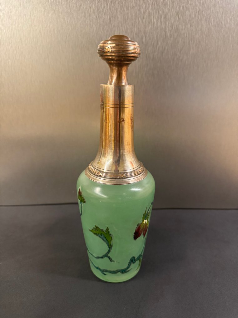 Bottiglia - Ottone placcato argento - Bottiglia Art Nouveau #1.0