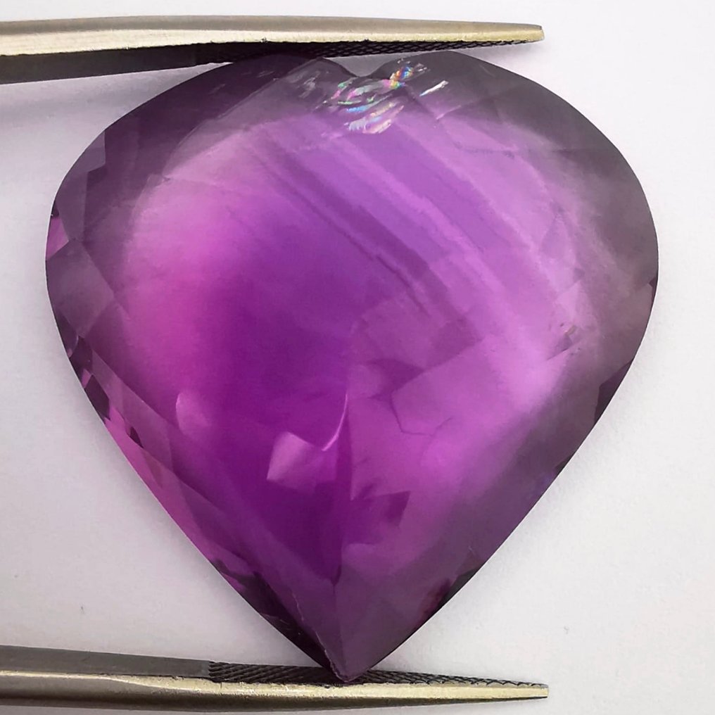 Senza prezzo di riserva Ametista - 49.36 ct - Antwerp Laboratory for Gemstone Testing (ALGT) - Porpora intensa / vivida #4.3
