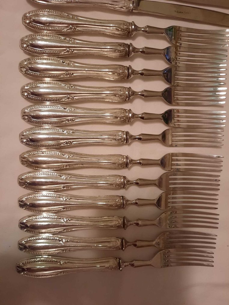 Serviciu de cină (24) - Placat cu argint, Oțel #3.2