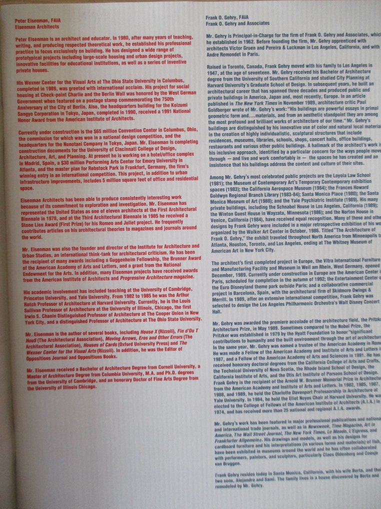 Philip Johnson (intro) - Peter Eisenman & Frank Gehry - 1991 #3.2