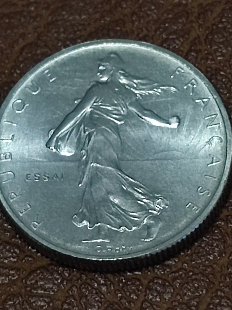 France. 1/2 Franc 1965 Semeuse. Essai en Nickel  (No reserve price) #1.0