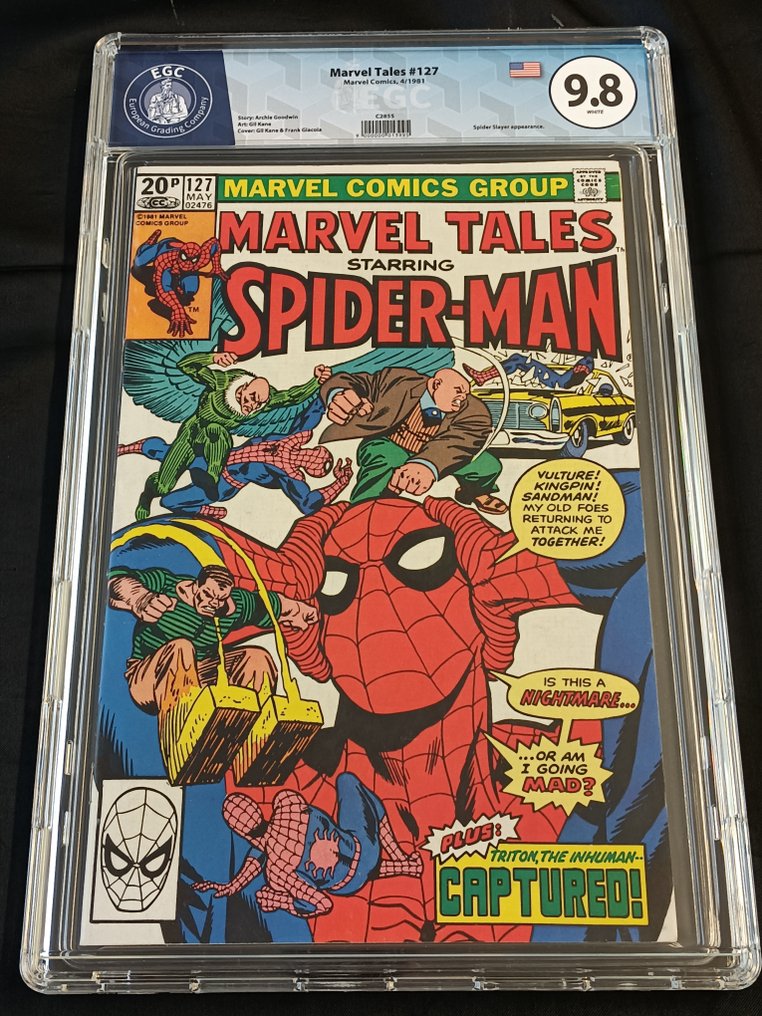 Marvel Tales #127 - UK Price Variant - EGC 9.8 - Spider-Man...or Spider-Clone? - Reprints Amazing Spider-Man #150 - 1 Graded comic - First edition - 1981 #1.0