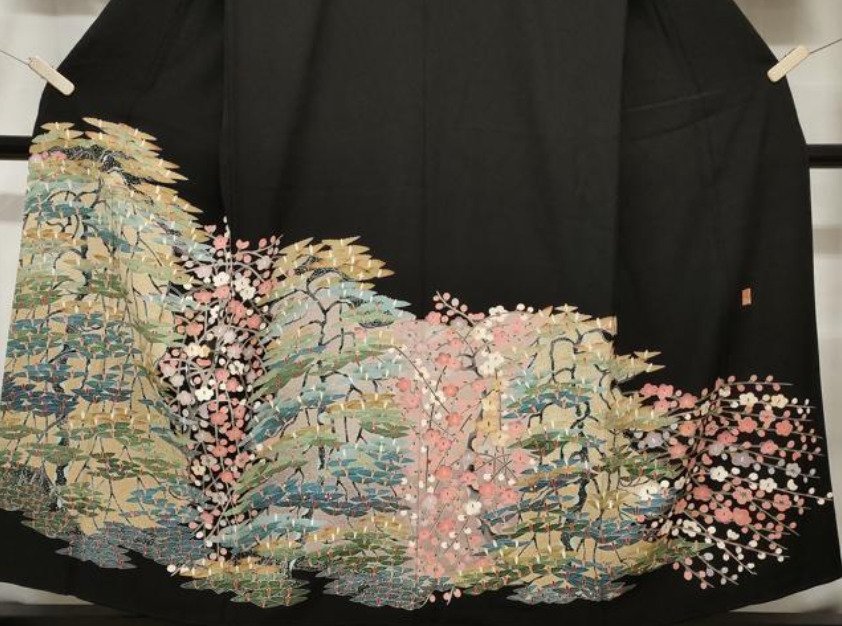 日本的Tomesode Kimono - 絲 - 日本 - 昭和年代(1926-1989) #2.1