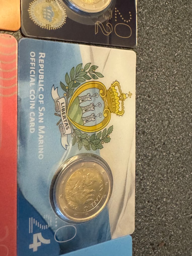 聖馬力諾. Coin Card 2018/2025 (10 stuks)  (沒有保留價) #2.1