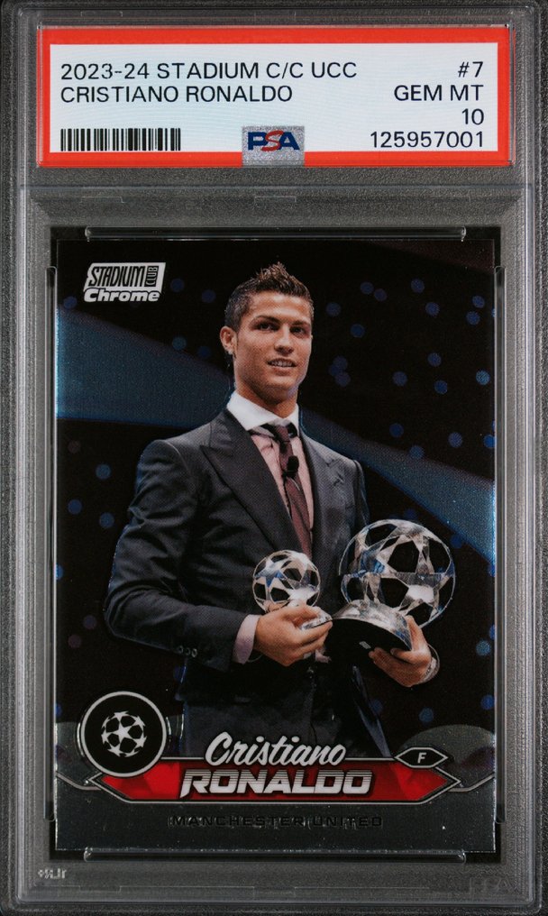2023/24 Topps Chrome UCL 克里斯蒂亞諾·羅納度 10 Graded card - PSA 10 - 1 Graded card #1.0