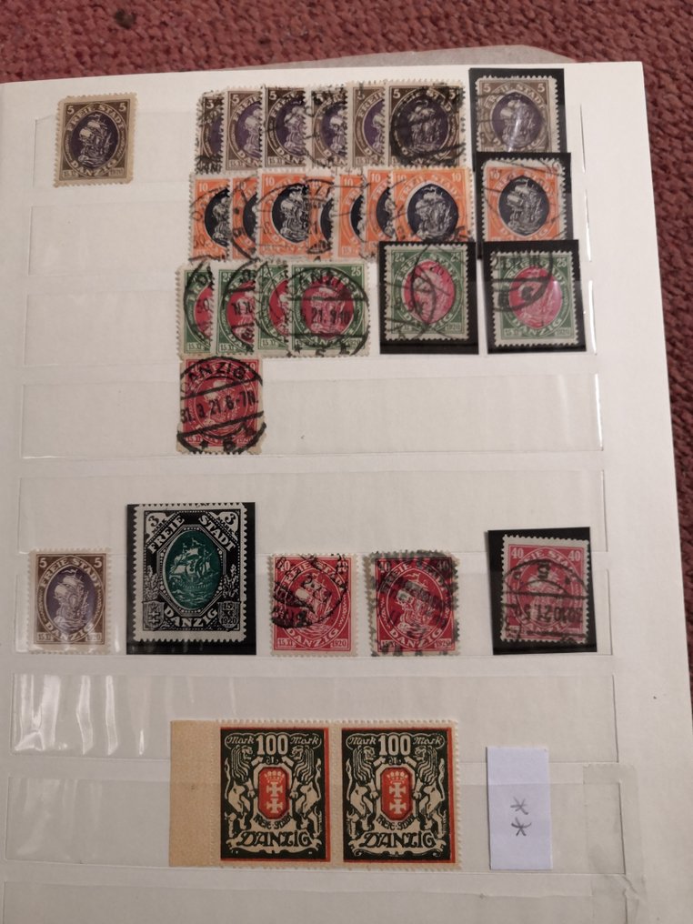 Ντανζιγκ 1920/1939 - Πάνω από 850 μάρκες στο μικρό σημειωματάριο. #3.2