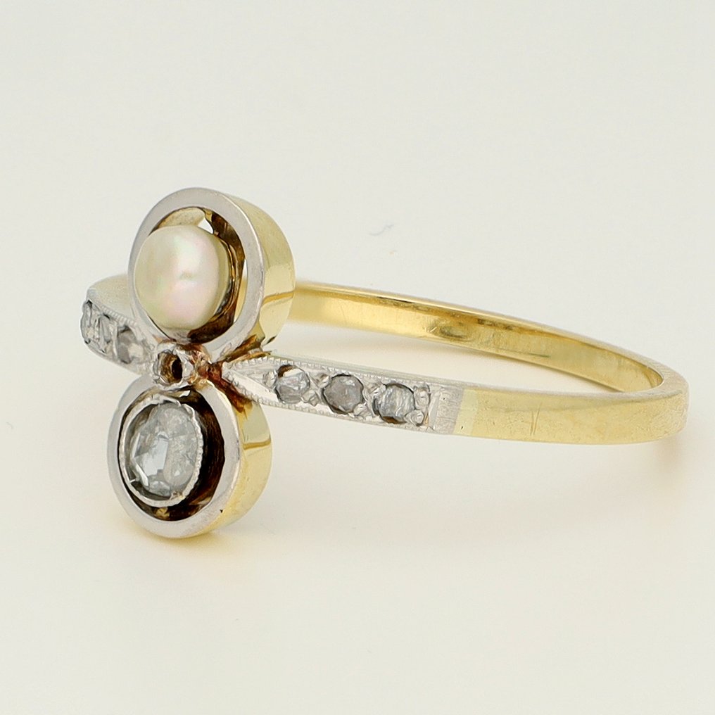 χωρίς τιμή ασφαλείας - Δαχτυλίδι - 18 καράτια Κίτρινο χρυσό Διαμάντι (Φυσικό)  - Parel #1.0