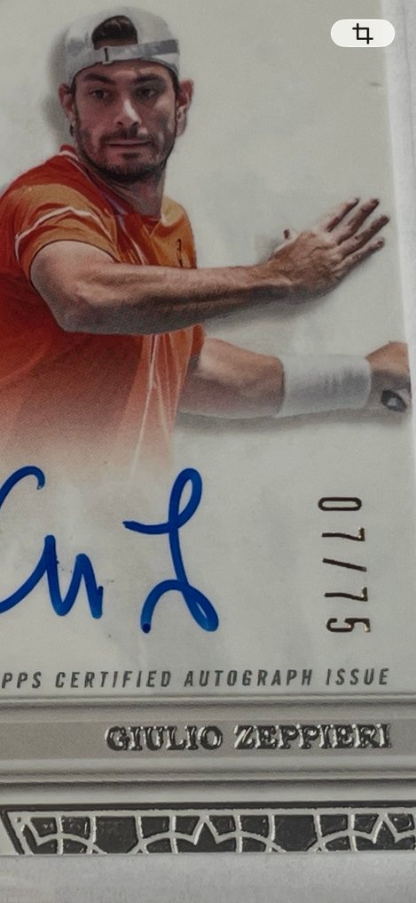 2024 Topps Topps Royalty Collection Tennis Giulio Zeppieri /75 Auto On Card SRS-GZ Carta conmemorativa usada en evento - 1 Card - Near Mint (NM) #2.1