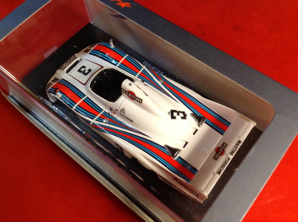 Spark 1:43 - Rennwagenmodell - ref. #S4430 Porsche 936/77 Gr6 "Martini Racing" Le Mans 1977 #3 Ickx/Pescarolo - Ausgezeichnete Qualität - Limitierte Edition - Heute schwer zu finden #2.1