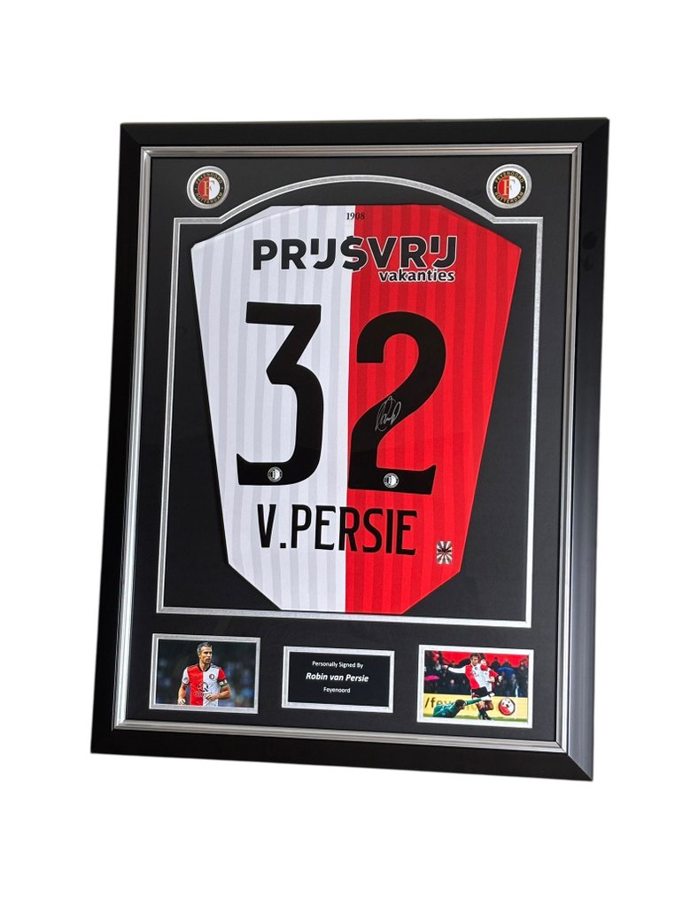 Feyenoord - 荷兰足球联盟 - Robin van Persie  - Premium Frame – Museum Quality - 2023 - 球衣  #1.0
