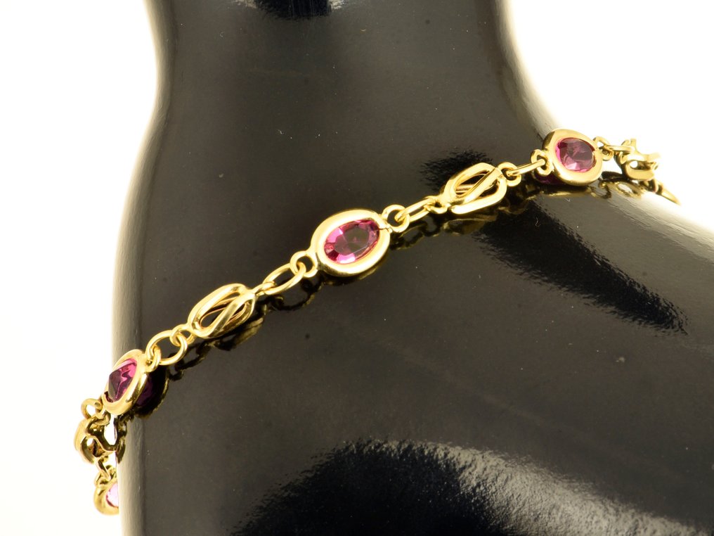 Βραχιόλι - 18 καράτια Κίτρινο χρυσό Τοπάζιο #2.1