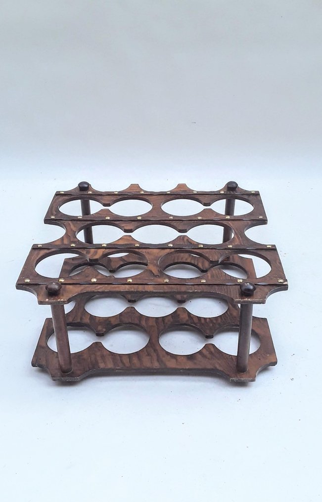 葡萄酒架 - 西阿拉黄檀木 - 法国 - 复古1970年代酒架  (没有保留价) #3.2