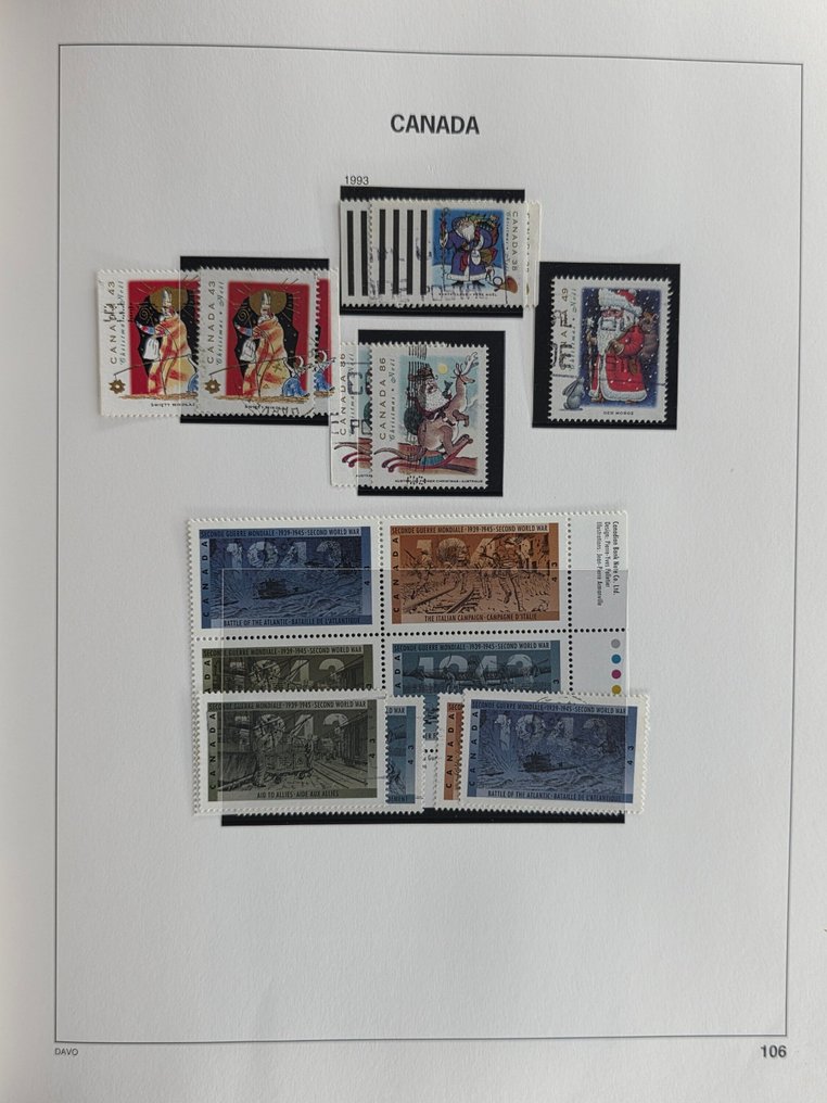 加拿大 1993/2011 - 收集在两个Davo相册中 #3.2