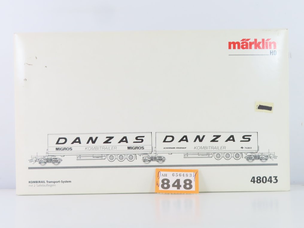 Märklin H0 - 48043 - Τρένο μοντελισμού μεταφοράς εμπορευμάτων (1) - Σύστημα μεταφοράς "Combirail" για τη μεταφορά ρυμουλκούμενων με φορτία και εκτύπωση "DANZAS" - Privaat, #3.2