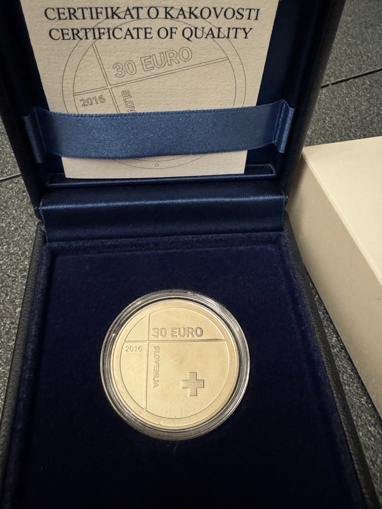 斯洛文尼亞. 30 Euro 2016 "Red Cross" Proof  (沒有保留價) #1.0