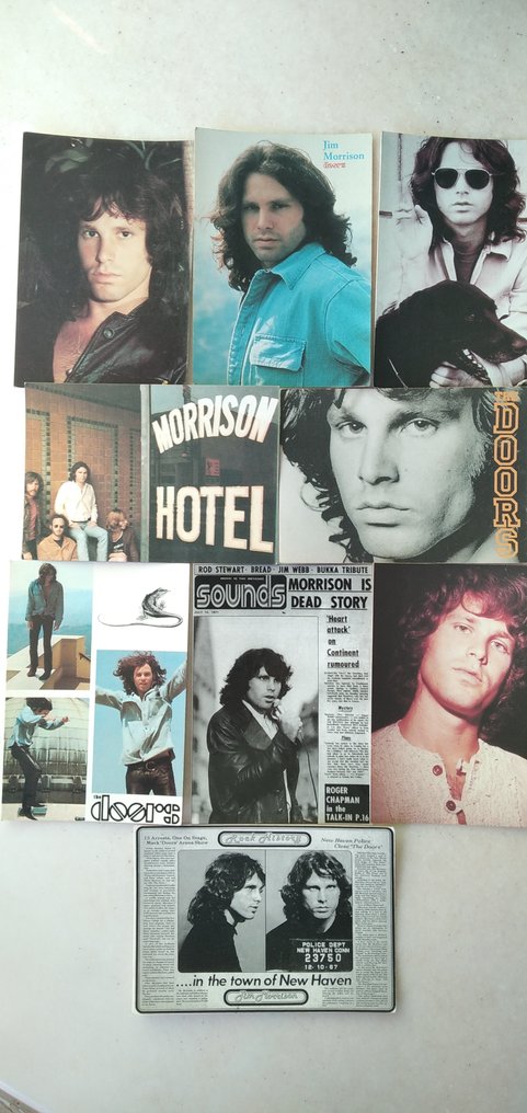 Doors, Jim Morrison - 一批九张原版复古明信片（意大利，1970年代） - 1990 #1.0