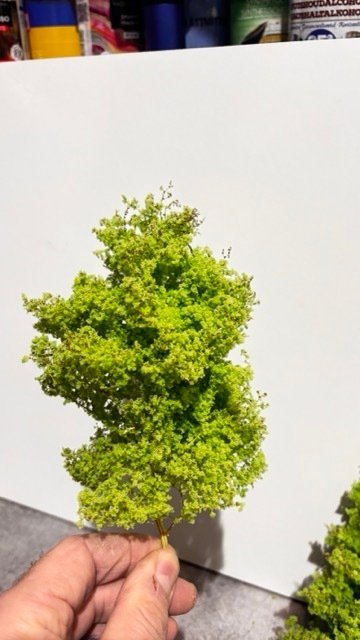 Ultra Realistische modelbouw bomen H0, N, TT - eigen productie - 模型火車風景 (5) - 春天的绿色光 #3.2