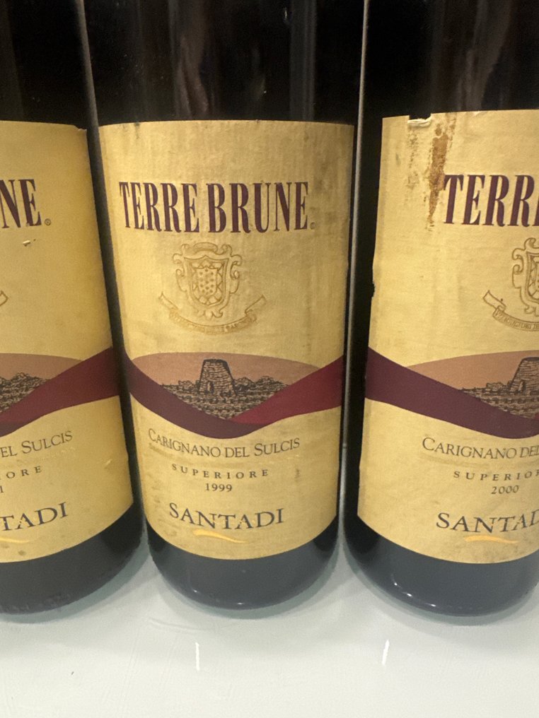 1999 , 2000, 2001 & 2002 Santadi Terre Brune - Carignano del Sulcis Superiore - 4 Bottles (0.75L) #3.2
