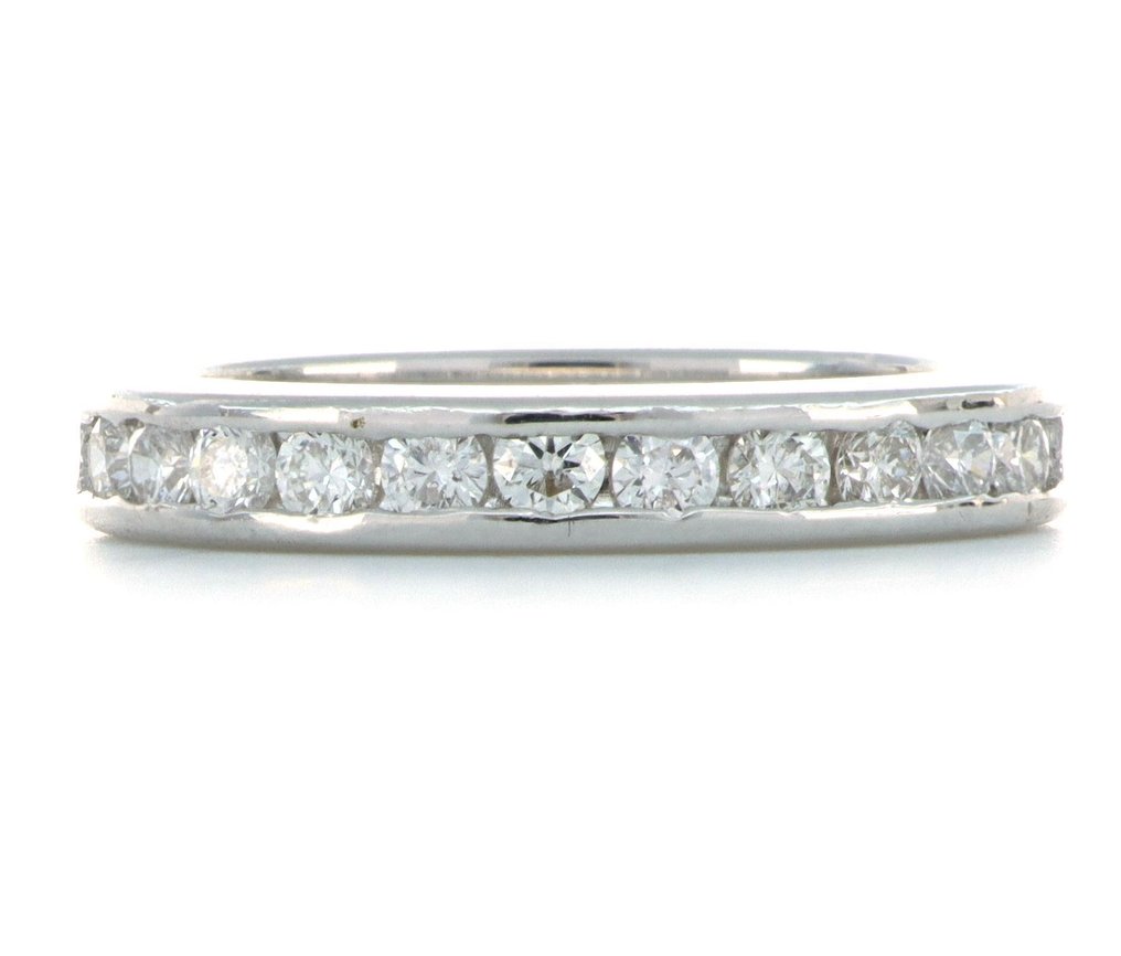 沒有保留價 - 戒指 - 18 克拉 白金 -  0.80ct. tw. 鉆石 (天然)  #1.0