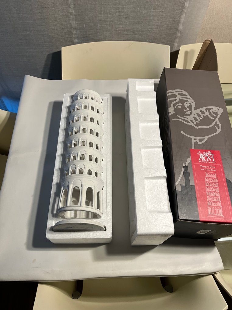 Sculpture, Torre Pisa Authentic Models AR025 - 48 cm - Porcelain #1.0